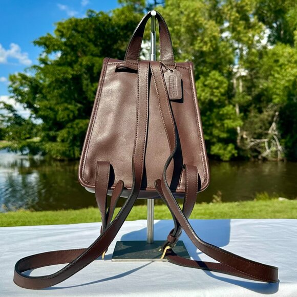 COACH Vintage 2002 Day Pack Mahogany 9960 Dominican Republic EUC - Picture 2 of 16